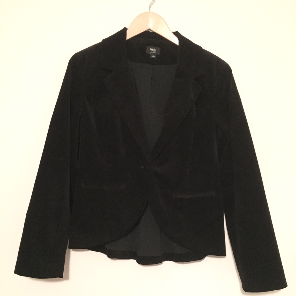 Mossimo Black Velvet Blazer